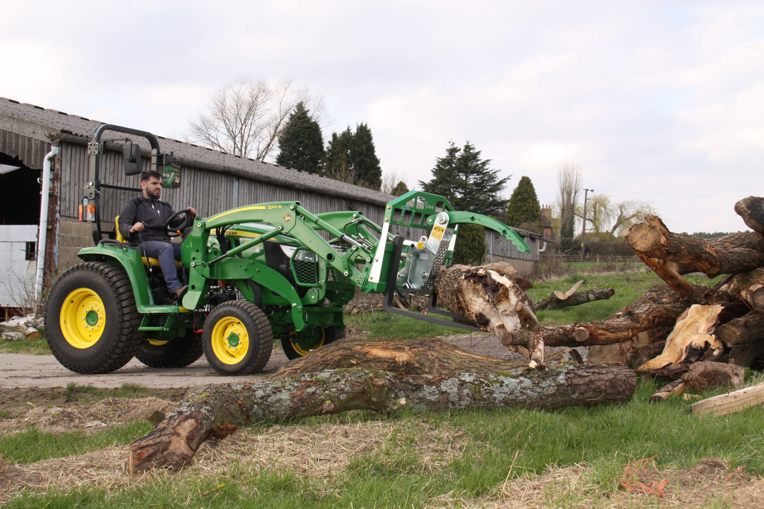 Pallet Fork Log Grab