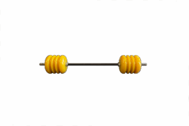 5" x 5" JD Rotary Deck Front Grooved Roller