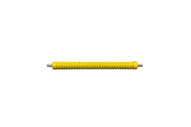 2" × 22" JD Grooved Roller (1" Flat Ends)